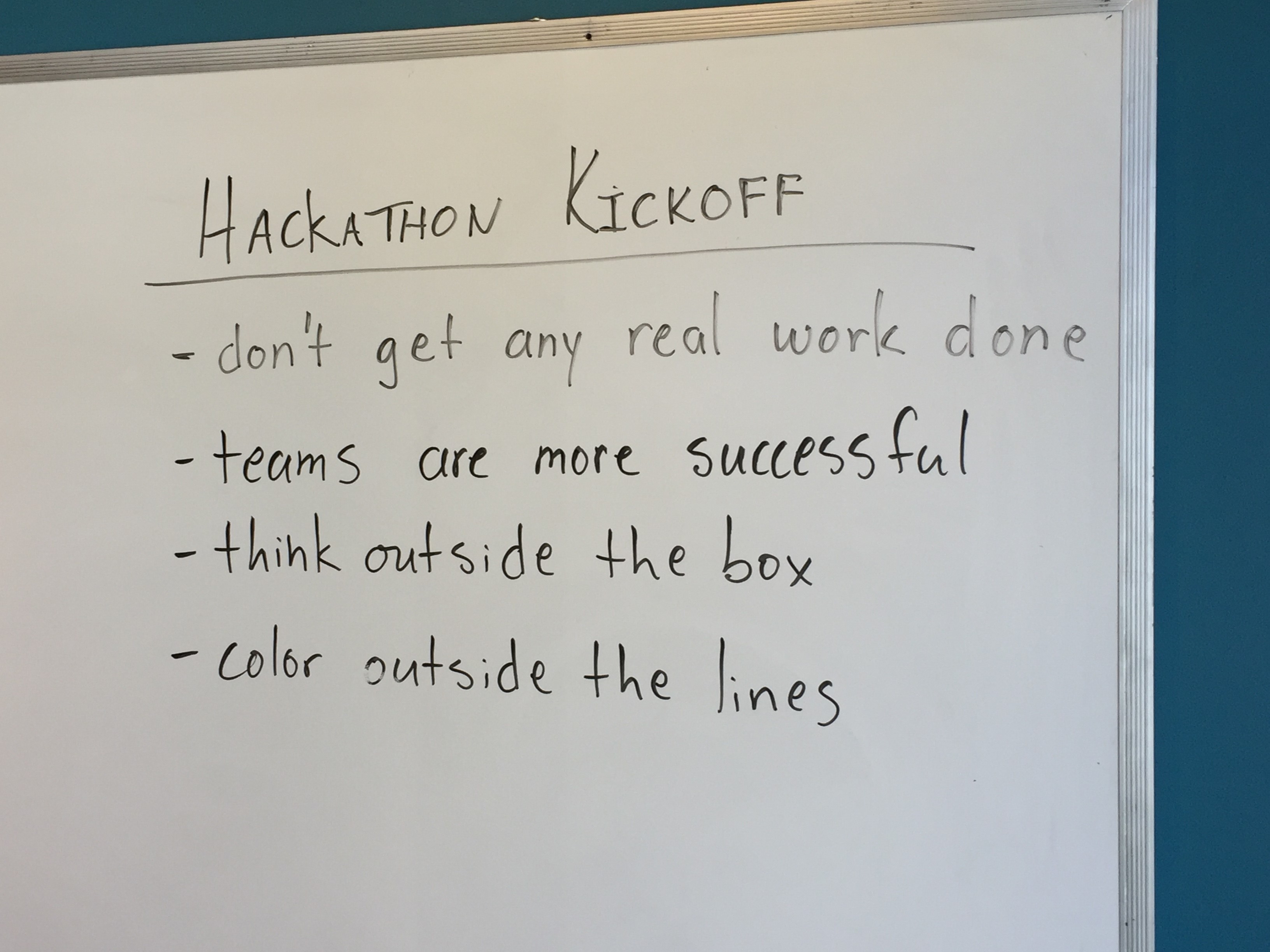 Numenta Internal Hacakthon Rules